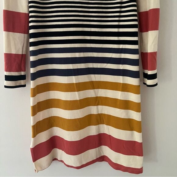 Saturday Sunday Anthropologie Dress Ribbed Striped Midi Size Small - Picture 3 of 10